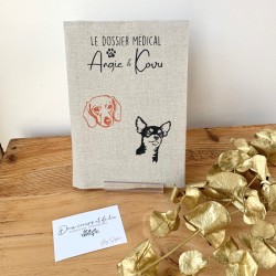 Protège carnet de santé chien et chat, Made in France - Fait2mains